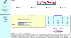 Desktop Screenshot of cyberpresse.cndp.fr