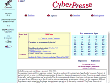Tablet Screenshot of cyberpresse.cndp.fr